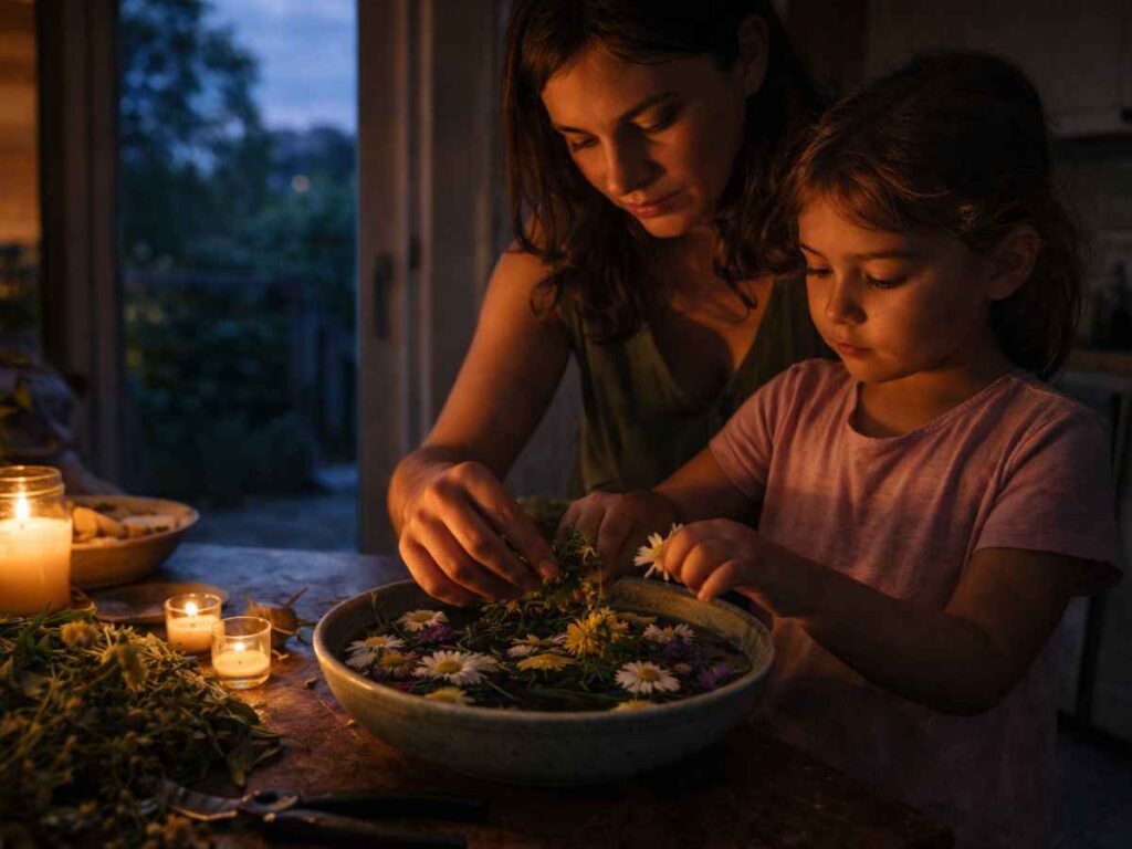 Keeping the Feast of San Giovanni alive today — herbs flowers and Italian family traditions for June 24