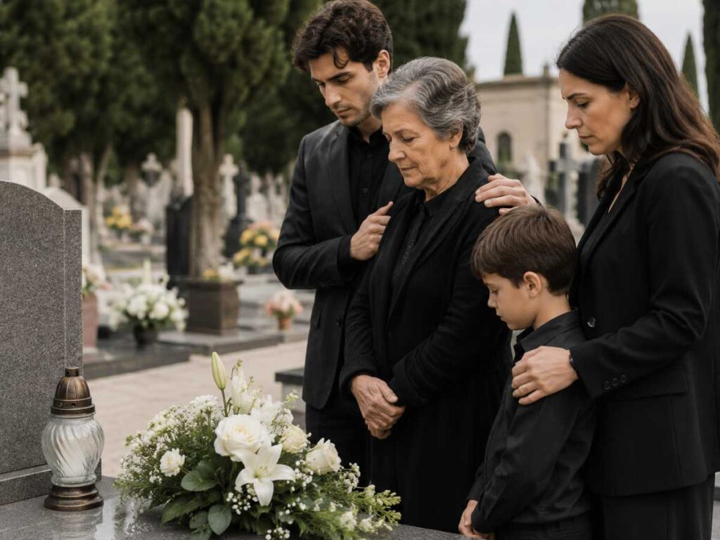 Lutto — Italian mourning traditions including black clothing extended grief and the visible acknowledgment of loss