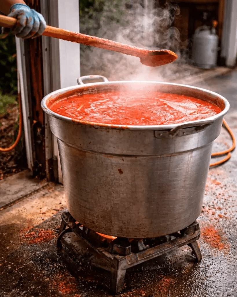 Italian passata day family tradition