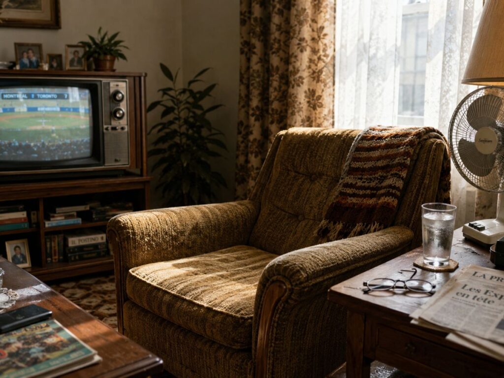 Montreal living room August afternoon Ferragosto rest tradition
