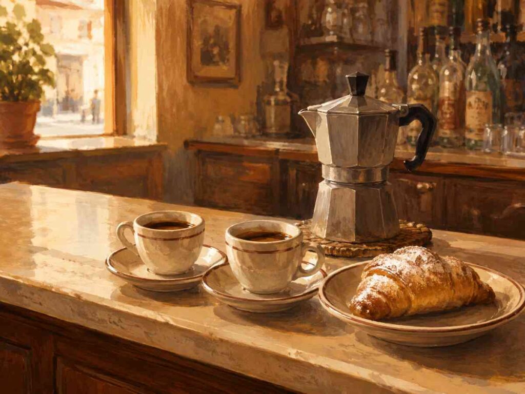 History of Cappuccino after 11 AM in Italy.