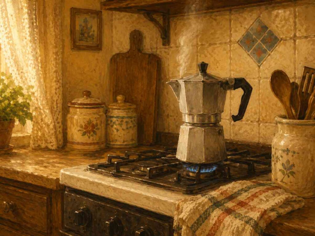 Cappuccino after 11AM on a gas stove