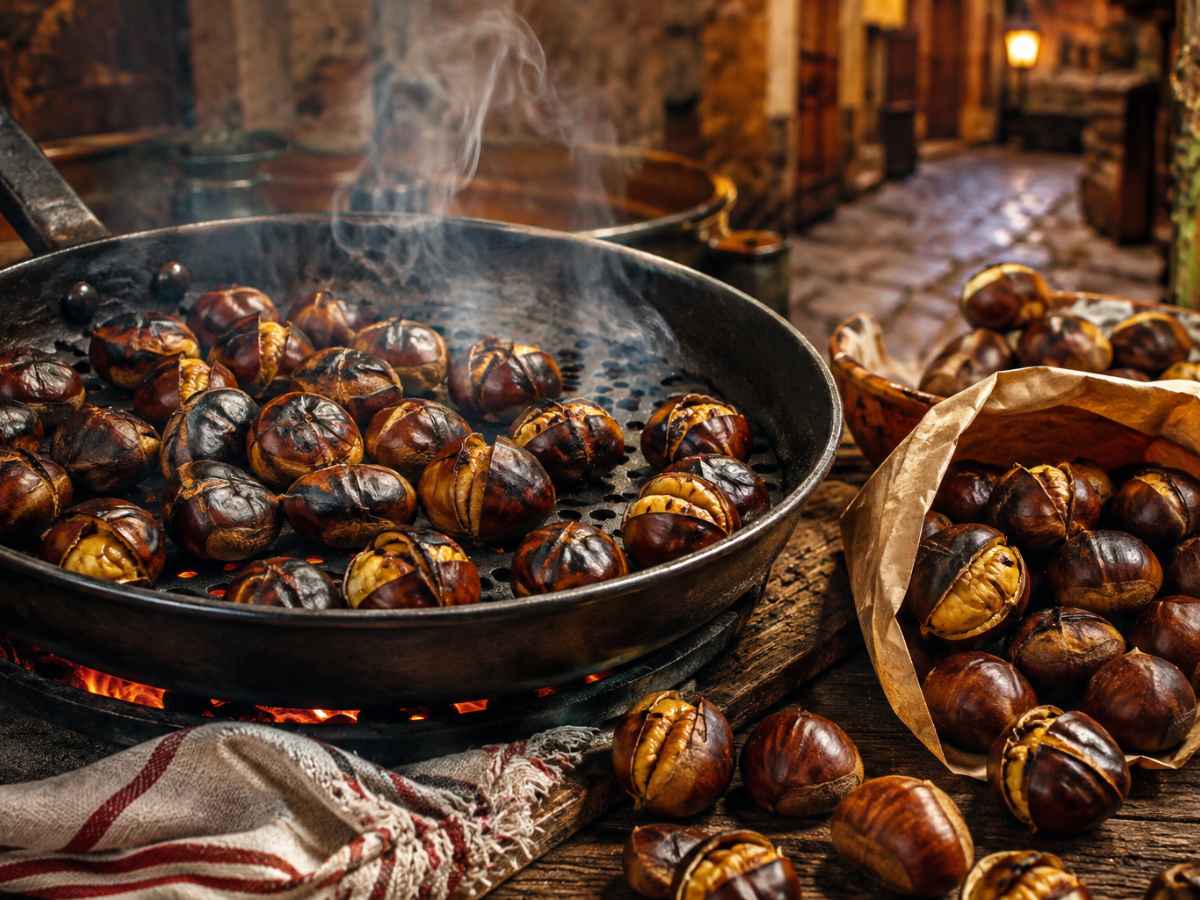 How to roast chestnuts the italian way